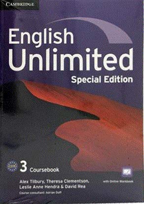 Imagen de archivo de English Unlimited Level 3 Coursebook with Online Workbook and Workbook Special Updated Saudi Edition a la venta por Bestsellersuk