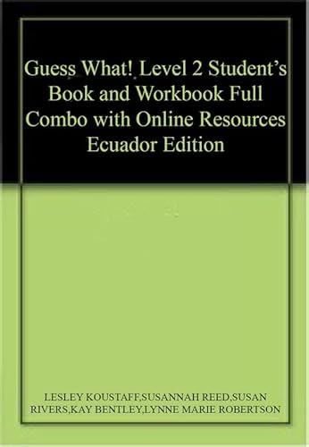 9781108630320: Guess What! Level 2 Student's Book and Workbook Full Combo with Online Resources Ecuador Edition