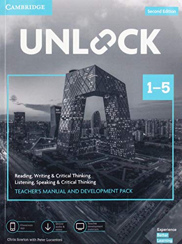 Stock image for Unlock Levels 1 "5 Teacher  s Manual and Development Pack w/Downloadable Audio, Video and Worksheets: Reading, Writing & Critical Thinking and Listening, Speaking & Critical Thinking for sale by WorldofBooks