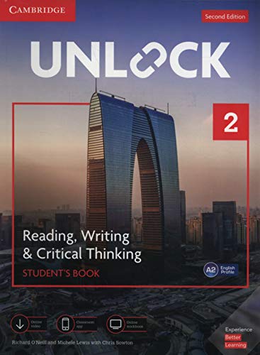 Stock image for Unlock Level 2 Reading, Writing, & Critical Thinking Student's Book + Online Workbook With Downloadable Video: Includes Moble App for sale by Revaluation Books