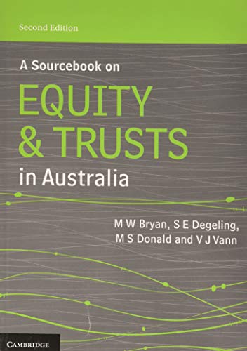 Stock image for A Sourcebook on Equity and Trusts in Australia for sale by Books Puddle
