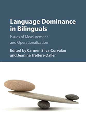 Imagen de archivo de Language Dominance in Bilinguals: Issues of Measurement and Operationalization a la venta por GF Books, Inc.