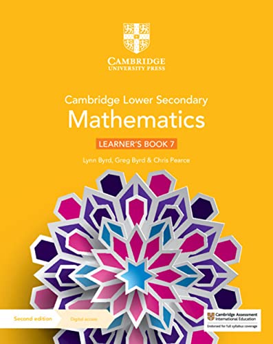 Beispielbild fr Cambridge Lower Secondary Mathematics Learner's Book 7 with Digital Access (1 Year) (Cambridge Lower Secondary Maths) zum Verkauf von AMM Books