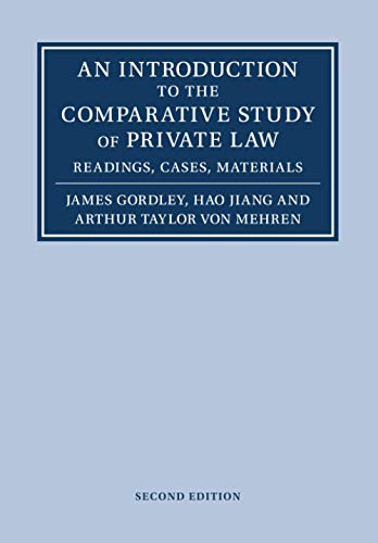 9781108798884: An Introduction to the Comparative Study of Private Law: Readings, Cases, Materials