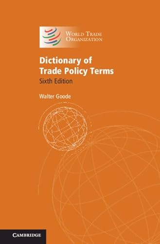 Beispielbild fr Dictionary of Trade Policy Terms 2020 zum Verkauf von Prior Books Ltd