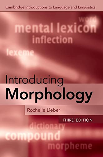 Stock image for Introducing Morphology (Cambridge Introductions to Language and Linguistics) for sale by Cambridge Rare Books