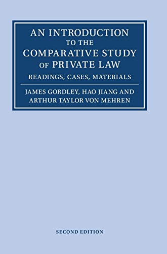 9781108835848: An Introduction to the Comparative Study of Private Law: Readings, Cases, Materials