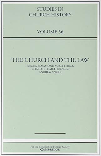 Imagen de archivo de The Church and the Law: Volume 56 (Studies in Church History) a la venta por MusicMagpie