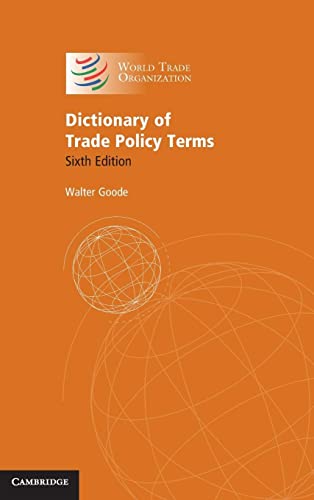 Beispielbild fr Dictionary of Trade Policy Terms 2020 zum Verkauf von Prior Books Ltd