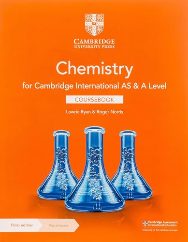 Beispielbild fr Cambridge International AS & A Level Chemistry Coursebook with Digital Access (2 Years) zum Verkauf von WorldofBooks