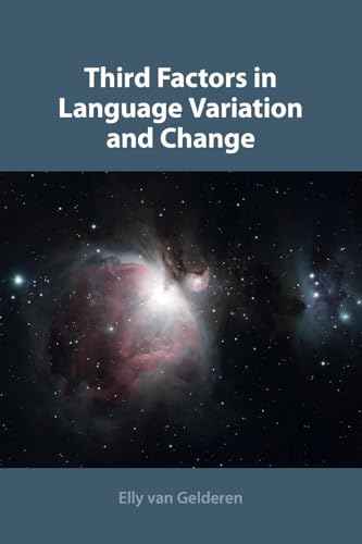 Stock image for Third Factors in Language Variation and Change for sale by GF Books, Inc.