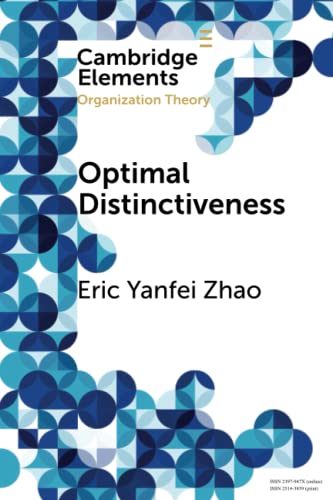 Imagen de archivo de Optimal Distinctiveness (Elements in Organization Theory) a la venta por Red's Corner LLC