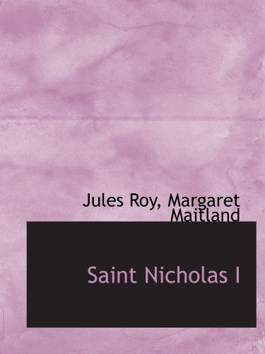 Stock image for Saint Nicholas I for sale by Revaluation Books