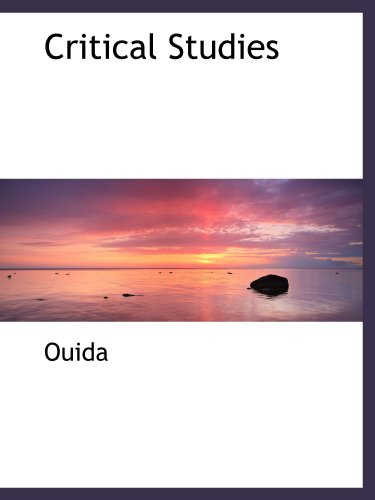 Critical Studies (9781110088294) by Ouida, .