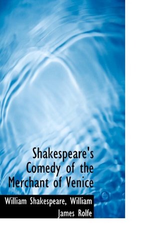 9781110128600: Shakespeare's Comedy of the Merchant of Venice