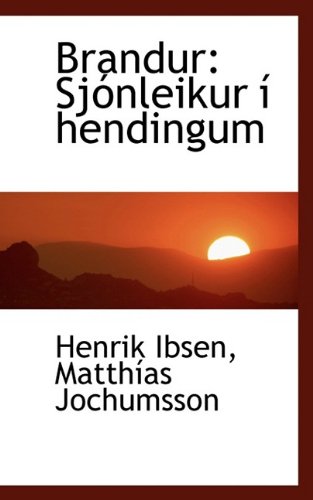 9781110151424: Brandur: Sjnleikur  hendingum