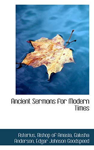 9781110152124: Ancient Sermons for Modern Times