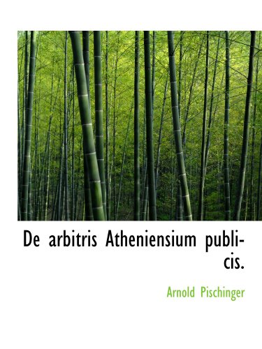 Stock image for De arbitris Atheniensium publicis. for sale by Revaluation Books
