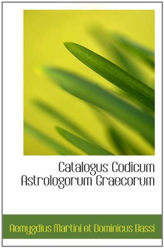 9781110248865: Catalogus Codicum Astrologorum Graecorum