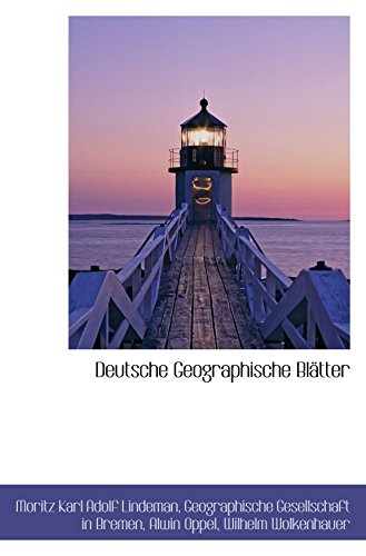 9781110258741: Deutsche Geographische Bltter