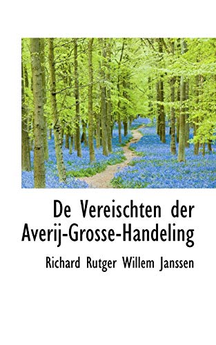 9781110274482: De Vereischten Der Averij-grosse-handeling (Dutch Edition)