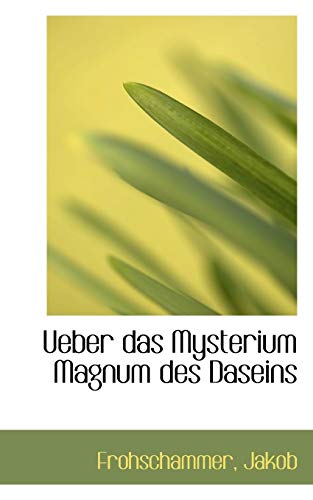 Stock image for Ueber Das Mysterium Magnum Des Daseins for sale by medimops