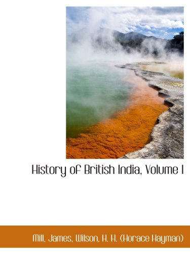 9781110295272: History of British India, Volume I