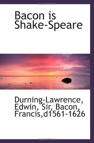 Beispielbild fr Bacon is Shake-Speare zum Verkauf von WorldofBooks