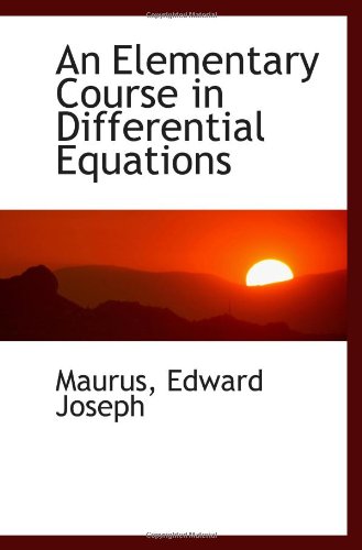 Stock image for An Elementary Course in Differential Equations for sale by Revaluation Books