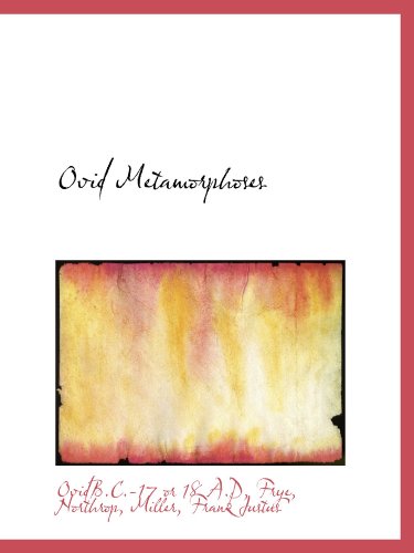 Stock image for Ovid Metamorphoses for sale by Hippo Books