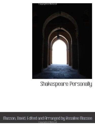 Shakespeare Personally (9781110373765) by David