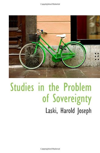 Stock image for Studies in the Problem of Sovereignty for sale by Revaluation Books