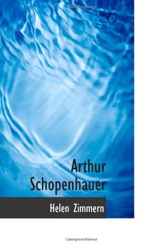 Arthur Schopenhauer (9781110406616) by Zimmern, Helen