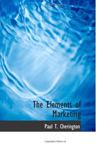 Imagen de archivo de The Elements of Marketing a la venta por Revaluation Books