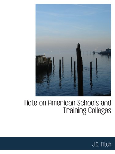 Imagen de archivo de Note on American Schools and Training Colleges a la venta por Revaluation Books