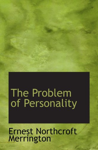 Imagen de archivo de The Problem of Personality a la venta por Revaluation Books