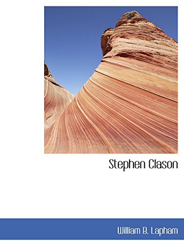 Stock image for Stephen Clason for sale by Revaluation Books