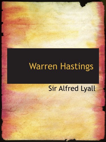 Stock image for Warren Hastings for sale by Revaluation Books