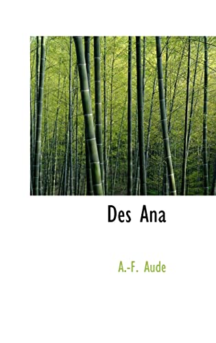 Stock image for Des Ana for sale by Buchpark