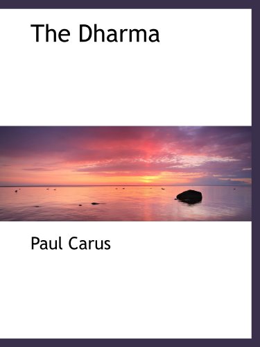 The Dharma (9781110657537) by Carus, Paul