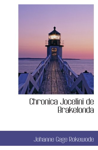 9781110708185: Chronica Jocelini de Brakelonda