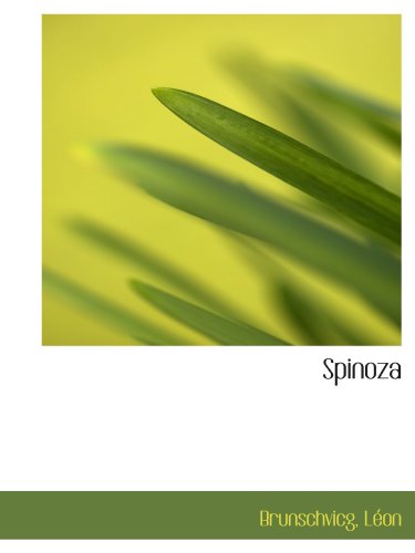 9781110777686: Spinoza