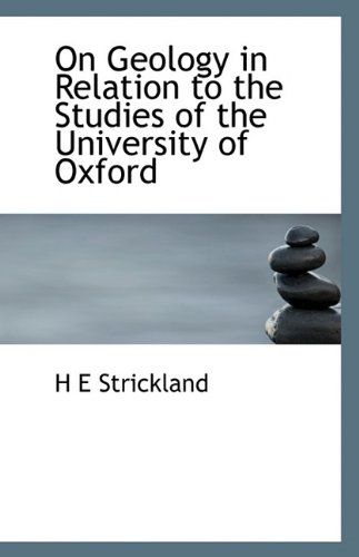 9781110790845: On Geology in Relation to the Studies of the University of Oxford