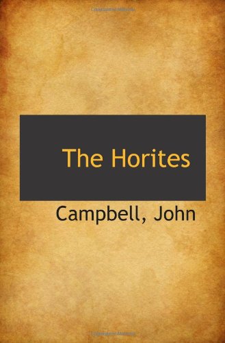 The Horites (9781110935994) by John