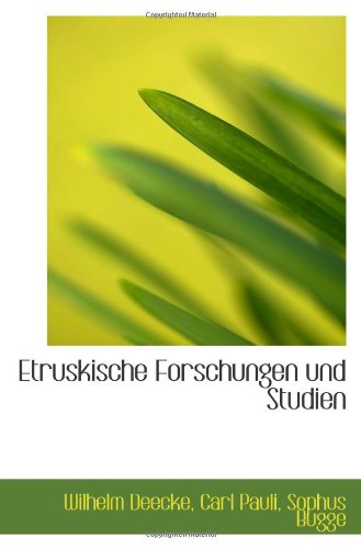 Imagen de archivo de Etruskische Forschungen und Studien a la venta por Revaluation Books