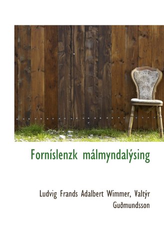 Beispielbild fr Fornslenzk mlmyndalsing zum Verkauf von Revaluation Books