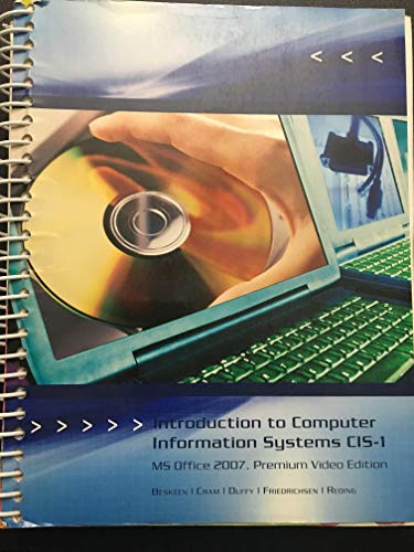 9781111002084: INTRODUCTION TO COMPUTER INFORMATION SYSTEM CIS-1