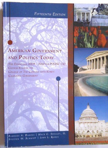 Beispielbild fr American Government and Politics Today (The Essentials 2009-2010 for zum Verkauf von Hawking Books