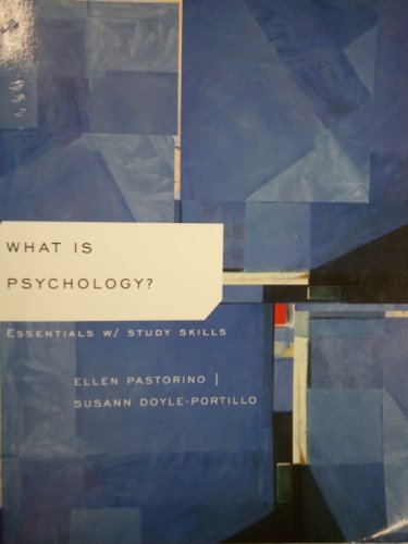 Stock image for What Is Psychology? Essentials W/study Skills for sale by ThriftBooks-Atlanta