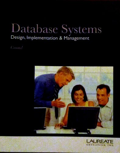 Imagen de archivo de "Database Systems - Design, Implementation and Management" a la venta por Hawking Books